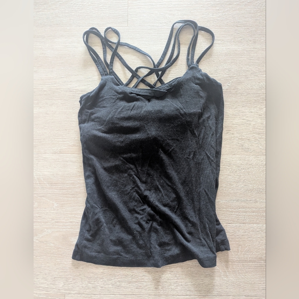 Nomad Black Strappy Camisole Dark Grey Xs